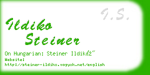 ildiko steiner business card